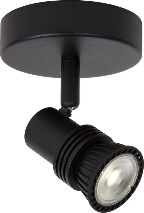 Lucide kianti - spot de plafond (plafonnier) - ø 10 cm - 1xgu10 - noir