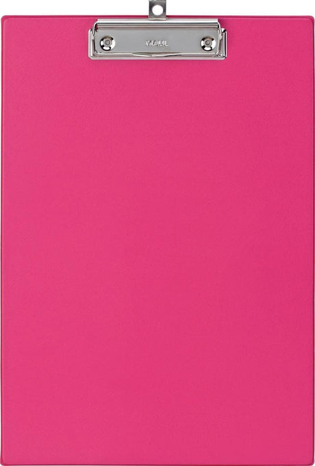 Maul porte-bloc a4 debout PVC rose fluo