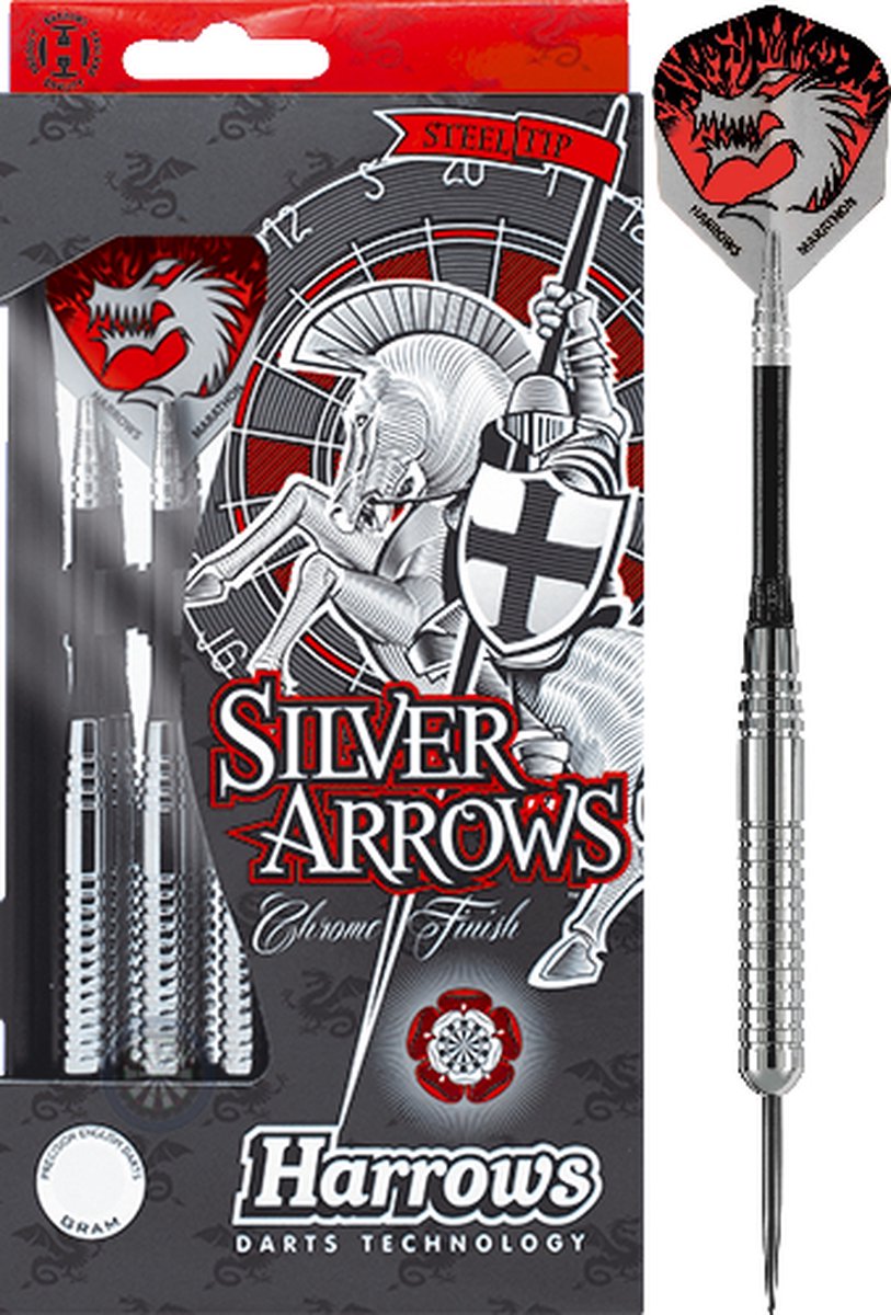 Flèches argent Harrows 18gr