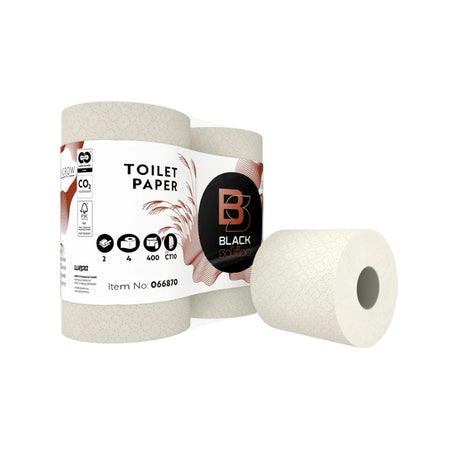 Papier toilette Satino noir greengrow 2 épaisseurs (40 rouleaux de 400 feuilles)