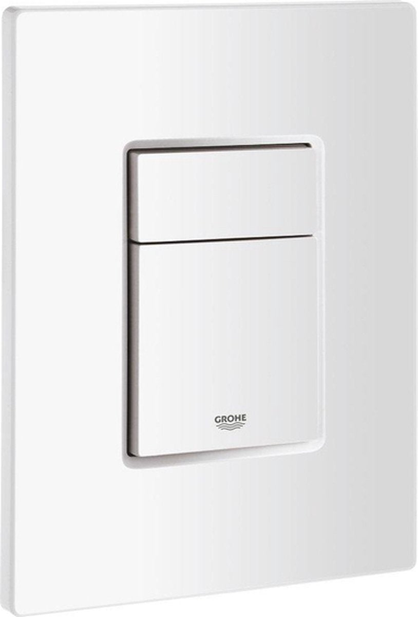 WC à panneau de commande Grohe skate cosmopolitan - double chasse - plastique - blanc alpin
