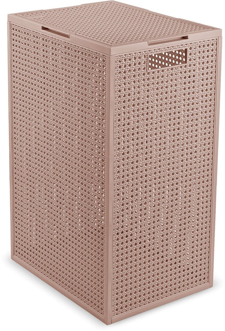 Panier à linge Curver Kaya avec couvercle - 60l - 38x29x58,5 cm - taupe chaud