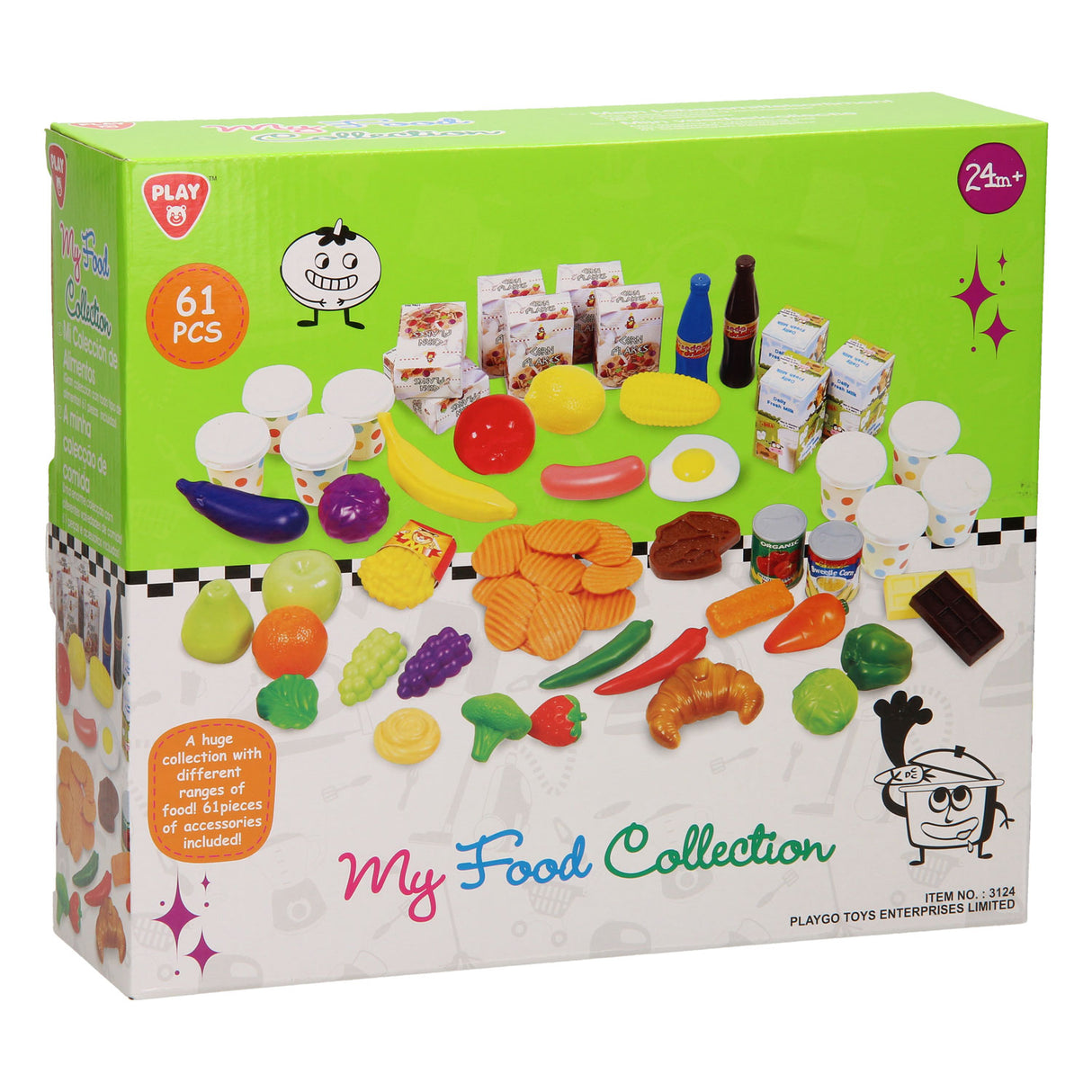 Play food set, 61dlg.