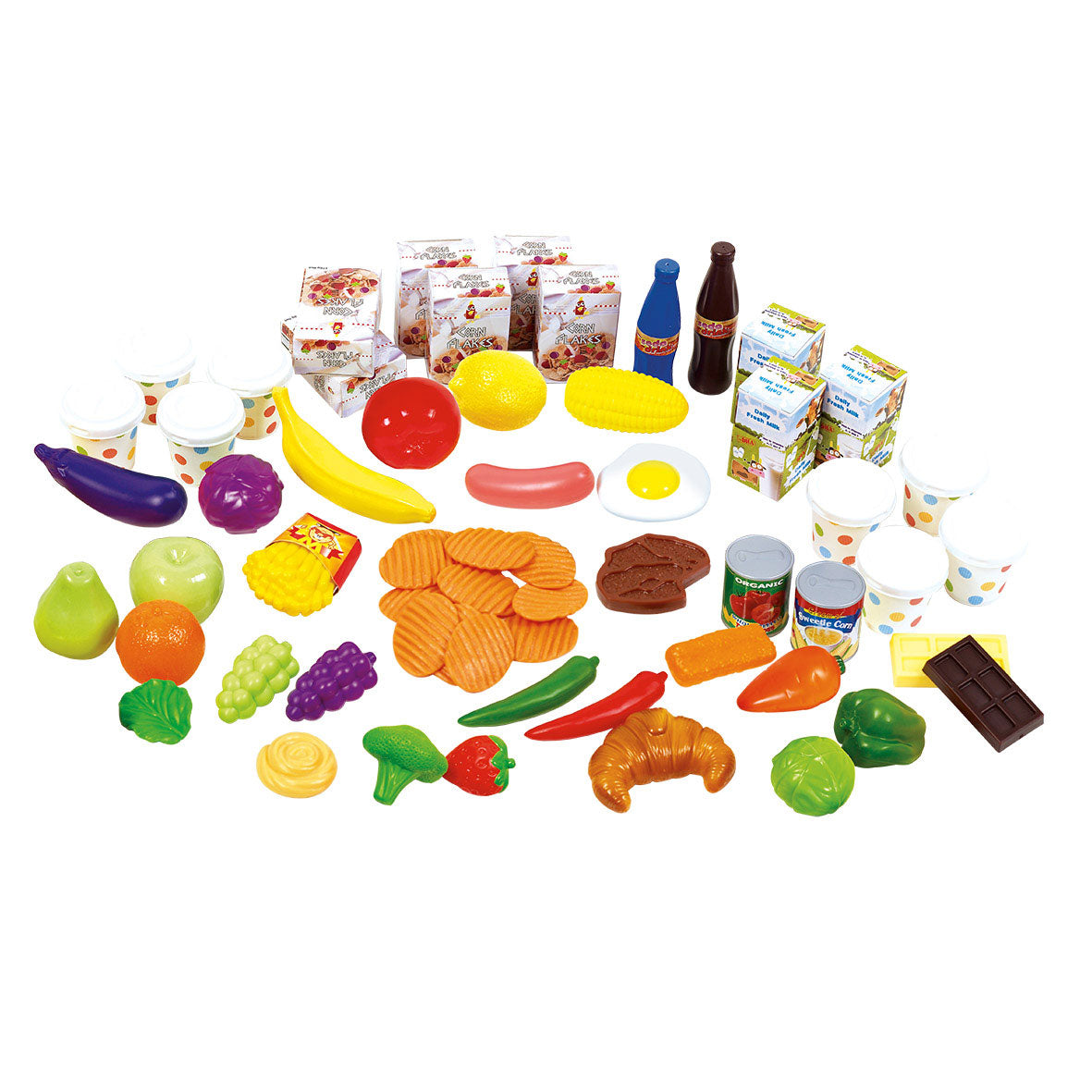 Play food set, 61dlg.