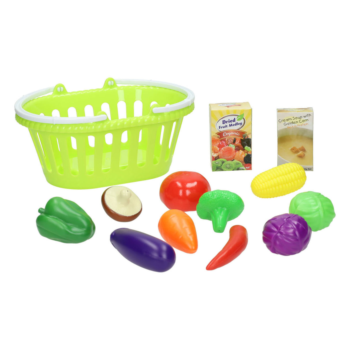 Panier de jeu avec légumes, 13 pcs.