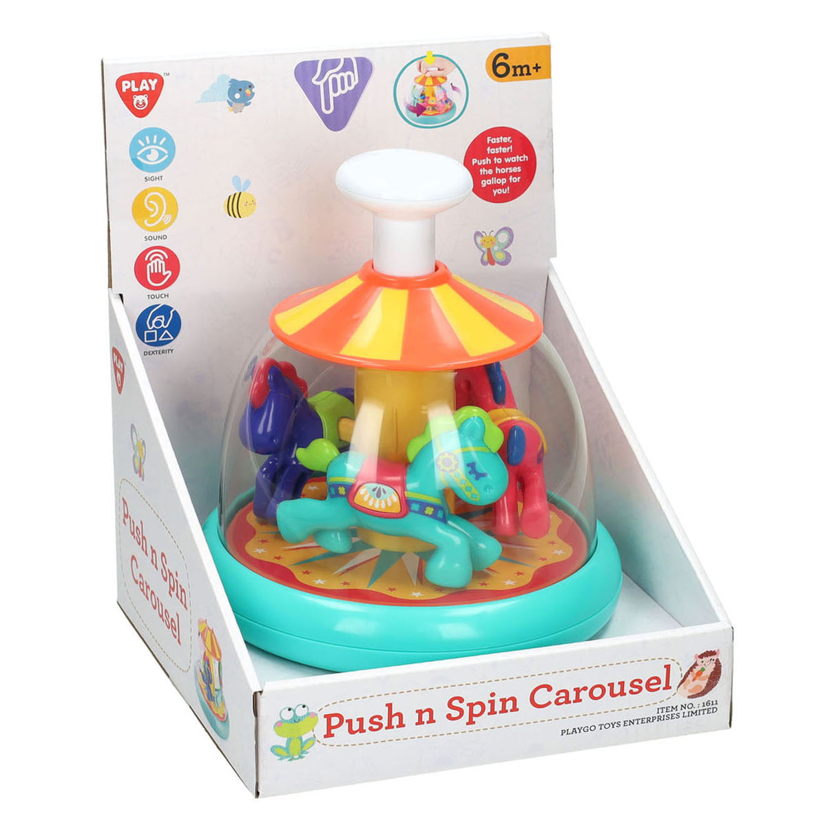 Playgo pousser et tourner le carrousel