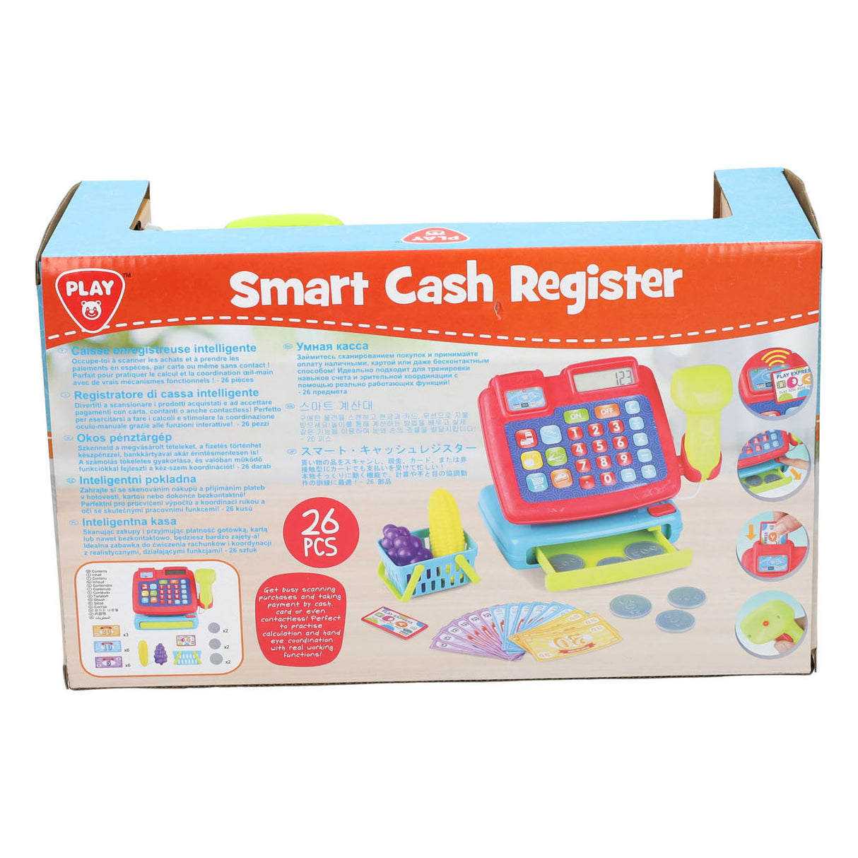 Caisse enregistreuse Playgo avec accessoires - 26 pcs.