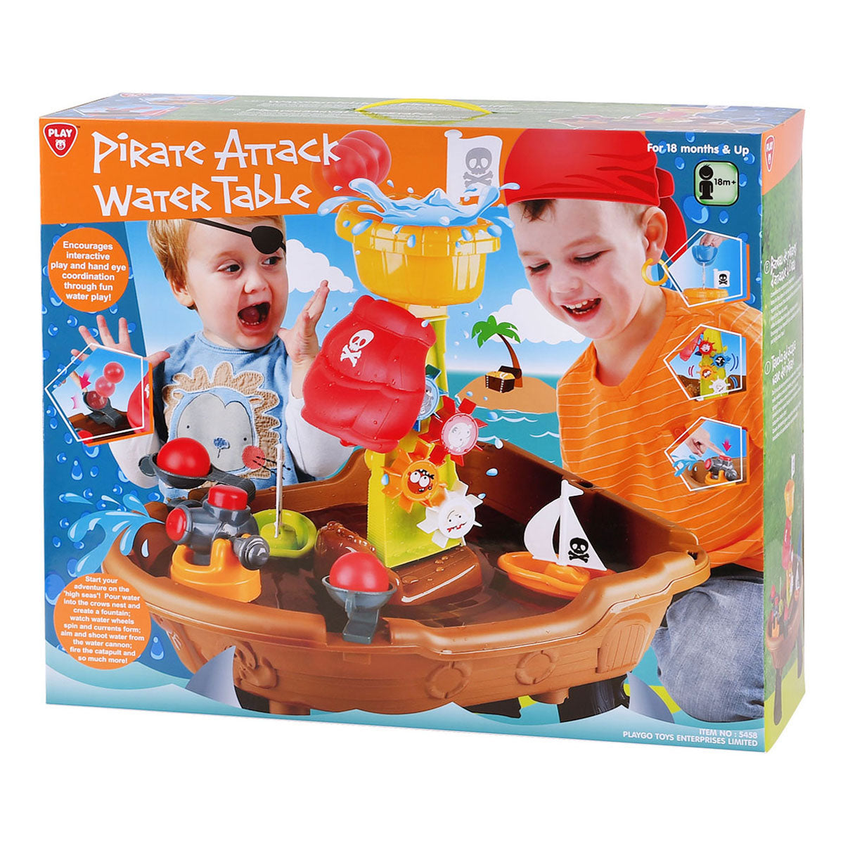 Spill vannbord piratskip, 20dlg.