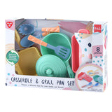 Play frying pan and grill pan play set, 8dlg.