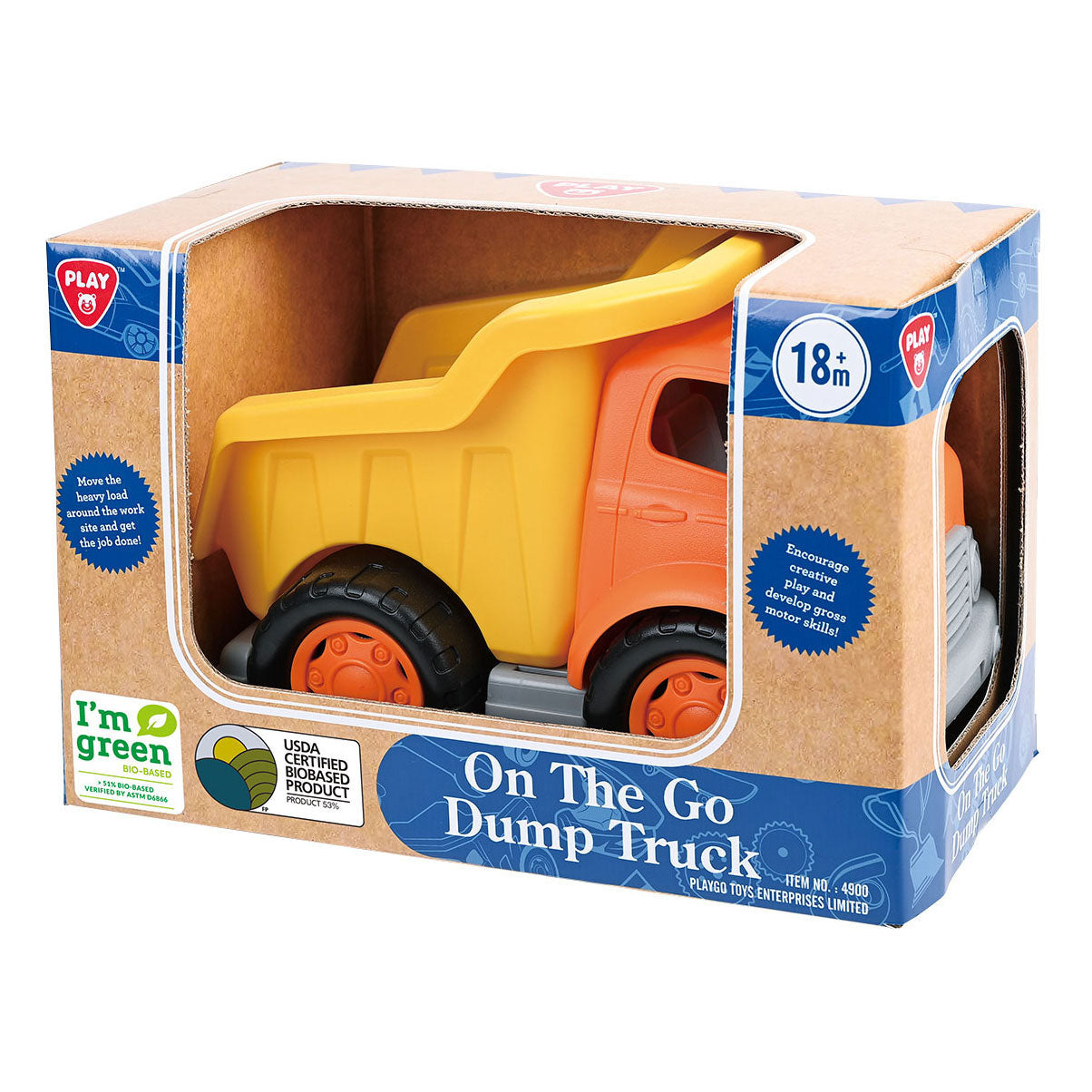 Camion benne biosourcé Playgo jaune