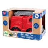 Camion de pompier biosourcé Playgo rouge - 28cm