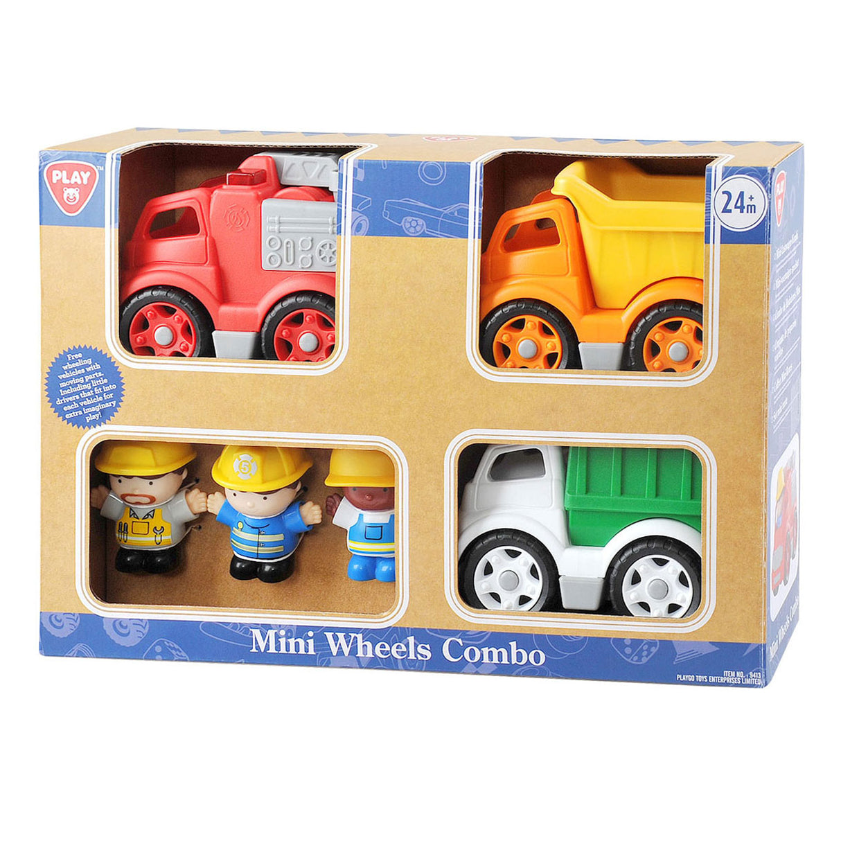 Play work vehicles with figures play set, 6dlg.