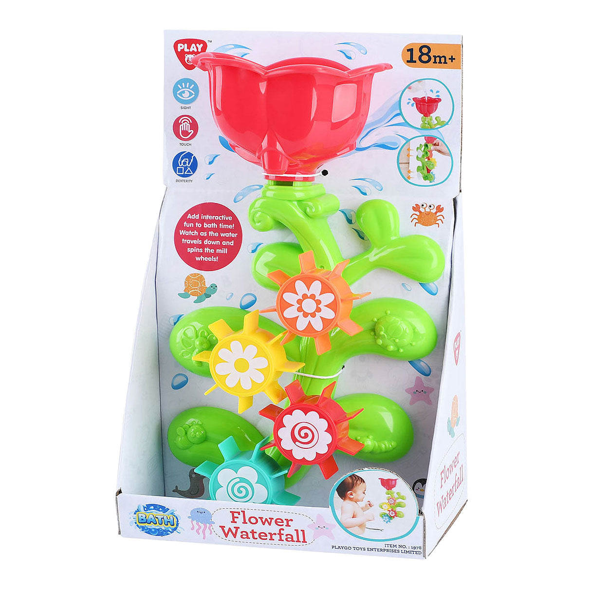 Playgo jouets de bain moulin à eau de fleur