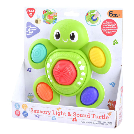 Playgo bébé tortue sensorielle avec lumière et son