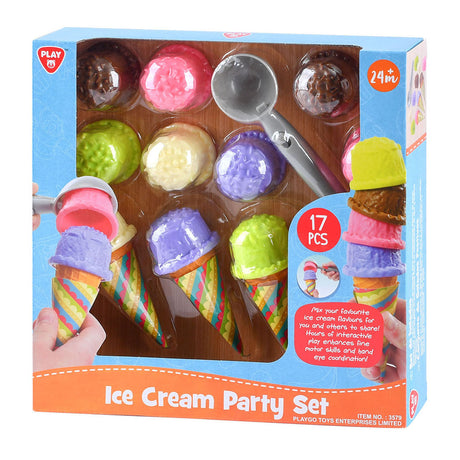 Ensemble de jeu de fabrication de glaces Playgo - 17 pièces.