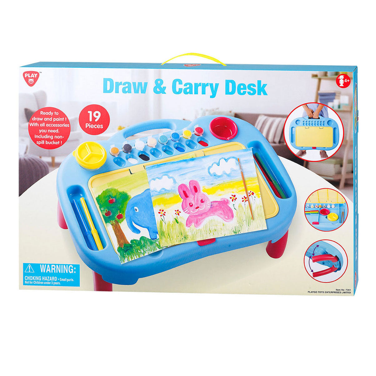 Ensemble de planches à dessin portables Playgo - 19 pcs.
