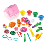 Playgo monde fantastique en argile dans une boîte de rangement - 4 pots en argile