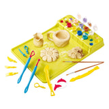 Set d'argile à sculpter Playgo avec peinture et accessoires - 20 pcs.