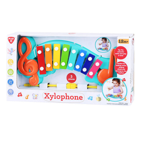 Xylophone Playgo avec notes de musique - 3 parties.