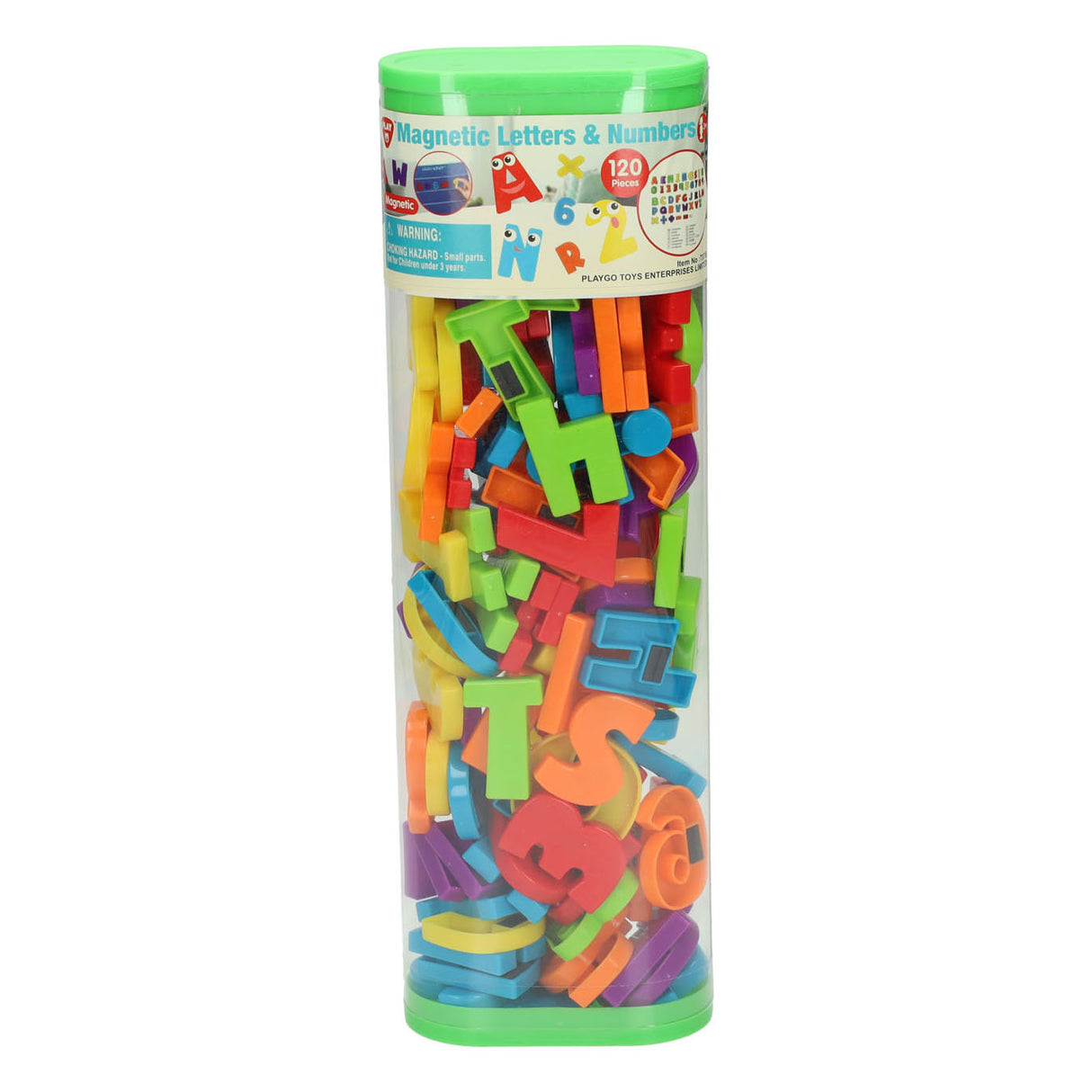 Lettres et chiffres magnétiques Playgo, 120 pcs.