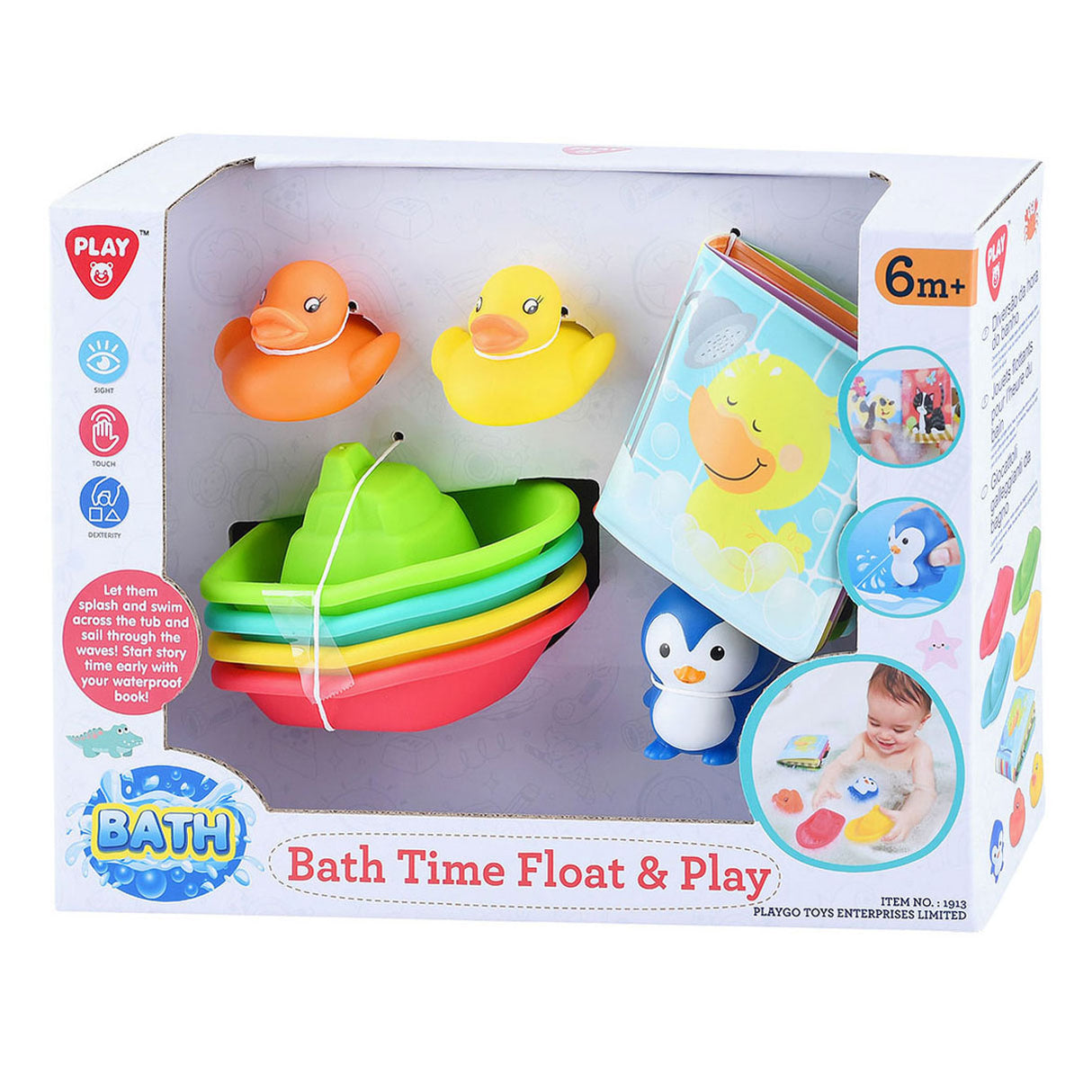 Play bath book and bath toy, 8dlg.