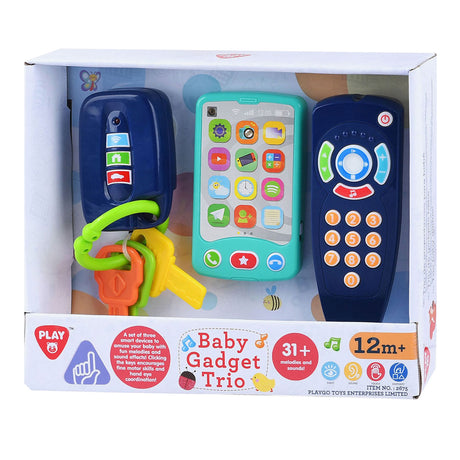 Play baby toys clé, télécommande et téléphone, 3 parties.