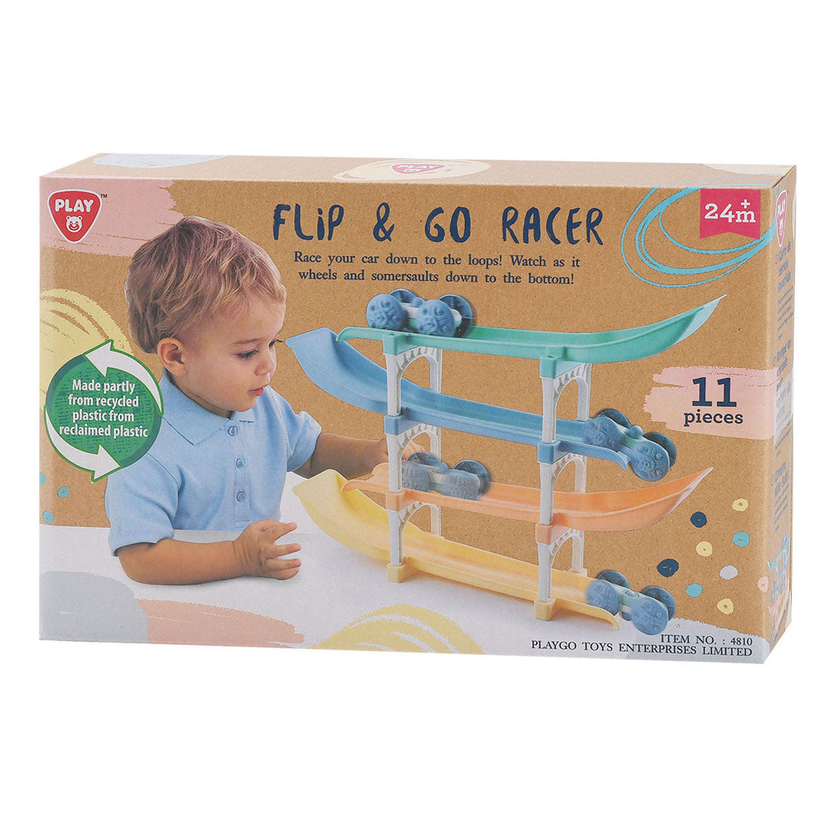 Playgo flip and go piste de course automobile - 11 pcs.