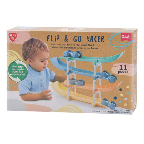 Playgo flip and go piste de course automobile - 11 pcs.