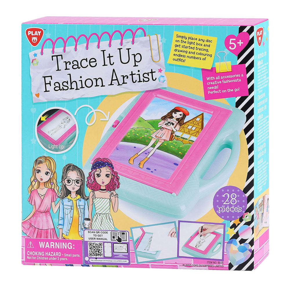 Play tekenprojector overtrekken fashion artiest set, 28dlg.