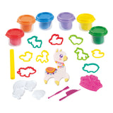 Ensemble d'argile pour animaux de la ferme Playgo - 6 pots en argile