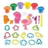 Ensemble d'argile animaux marins Playgo - 6 pots en argile