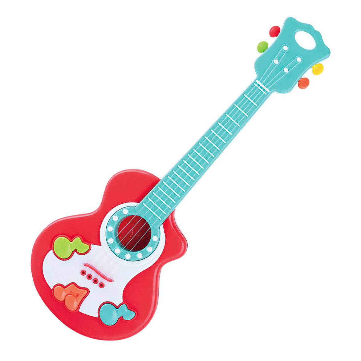 Play Gitaar met Muzieknoten Rood