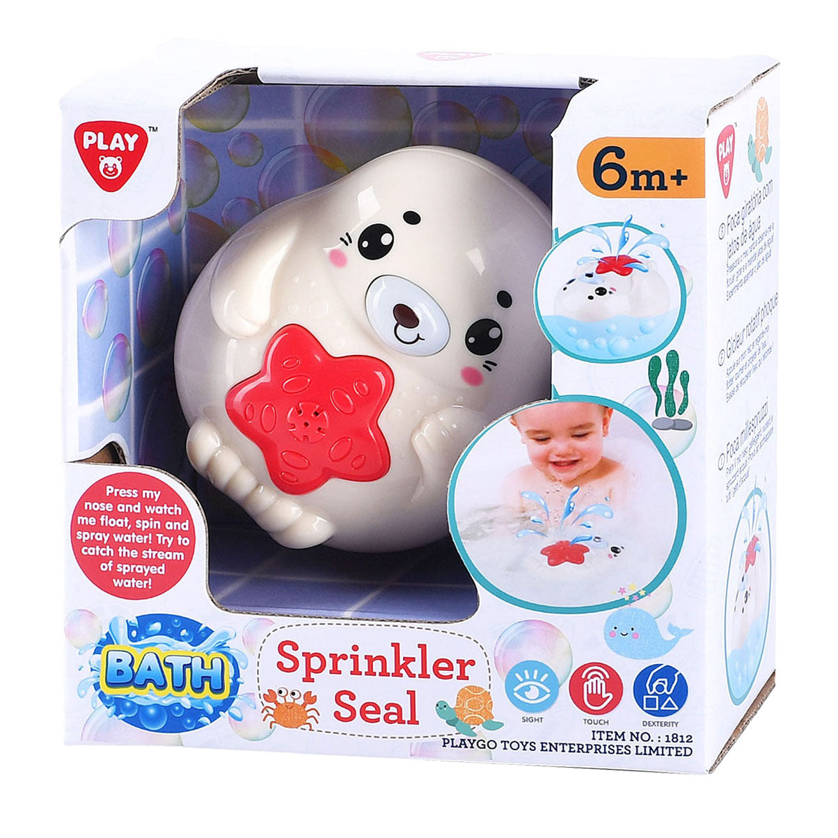 Jouet de bain Playgo, sceau éclaboussant