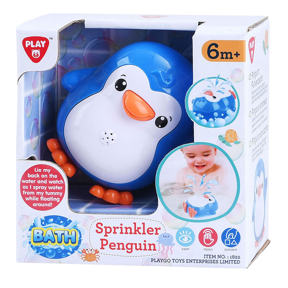Jouet de bain Playgo pingouin éclaboussant