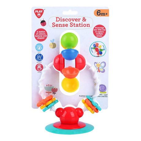 Jouet pour bébé Playgo, découverte et sensation avec ventouse