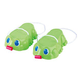 Jouez aux blocs de course grenouille, 2 pièces.