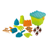 Playgo ensemble de plage château avec accessoires, 21 pièces.