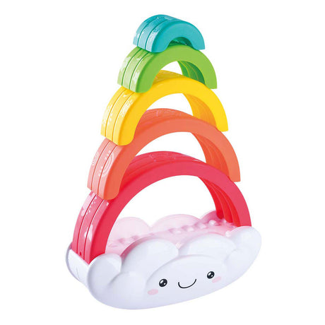 Tour d'empilage arc-en-ciel Playgo - 6 pcs.