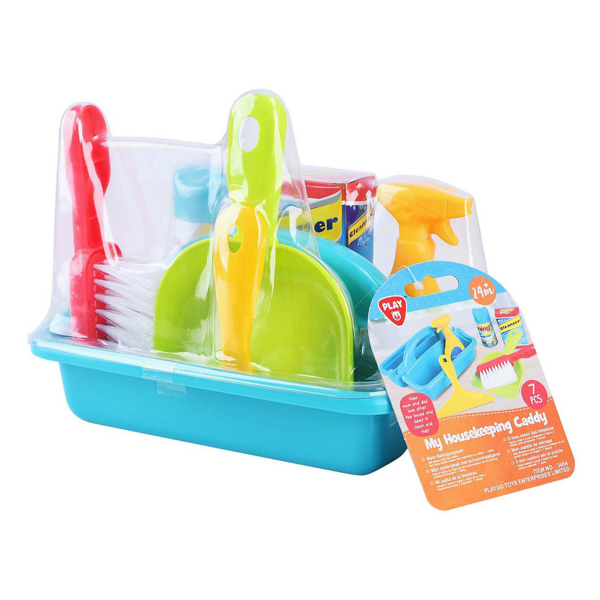 Kit de nettoyage ménager Playgo - 7 pièces.