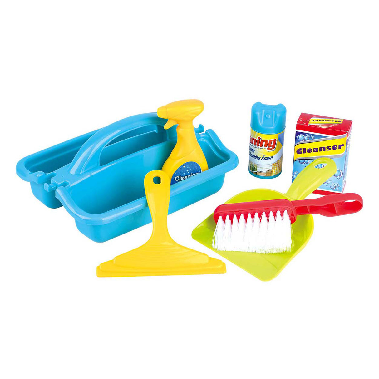 Kit de nettoyage ménager Playgo - 7 pièces.