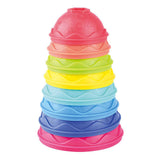 Playgo cuir et gobelets empilables - 8 pcs.