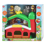 Ensemble de jeu Ferme Playgo avec animaux - 17 pièces.