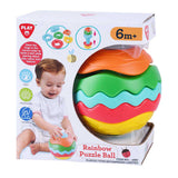 Boule de puzzle arc-en-ciel Playgo - 6 pièces.