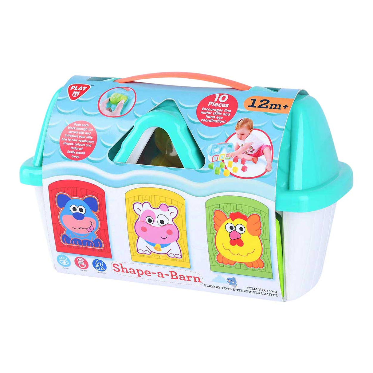 Trieur de formes de ferme Playgo - 10 pcs.