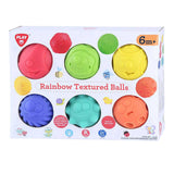 Balles de jeu sensorielles Playgo - balles texturées colorées 6 pièces.