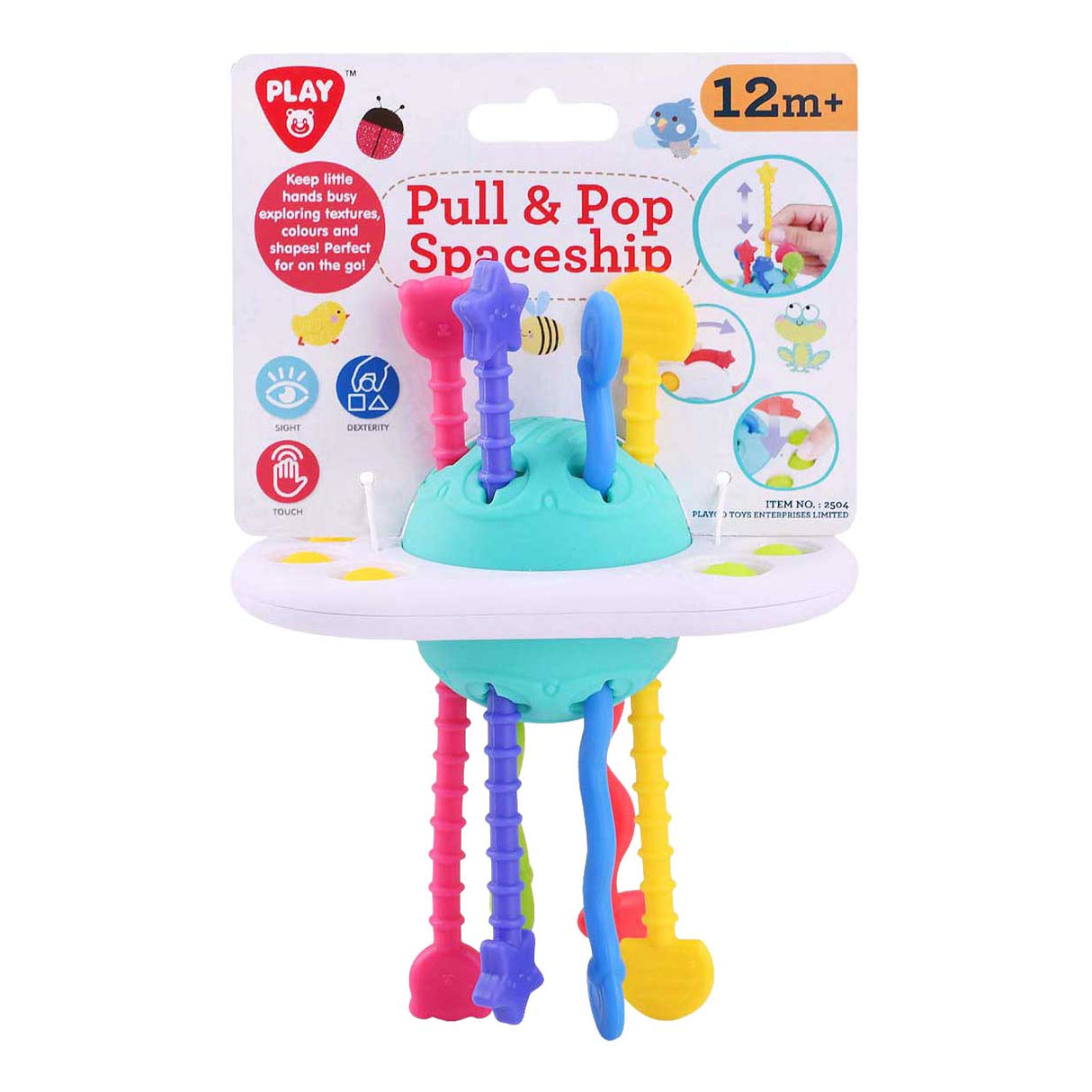 Playgo balle sensorielle vaisseau spatial jouet éducatif multi couleurs.