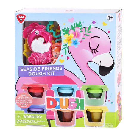 Ensemble d'argile pour animaux côtiers Playgo - 6 pots en argile