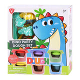 Ensemble d'argile Play Dino Party, 6 pots en argile