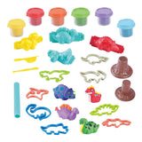 Ensemble d'argile Play Dino Party, 6 pots en argile