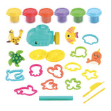 Ensemble d'argile Playgo au fond de la mer - 6 pots en argile